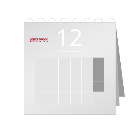 12 Blatt Wandkalender mit Deckblatt