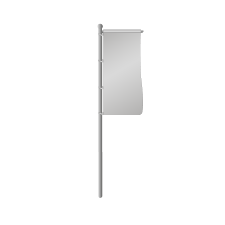 Hissflaggen mit Ausleger | B 100 cm x H 350 cm | einseitig bedruckt